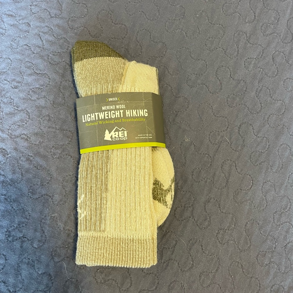REI merino wool lightweight hiking socks